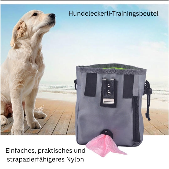 Hundeleckerli Tasche für Training – Praktische Snack Tasche mit Kordelzug, ideal für Spaziergänge & Hundetraining