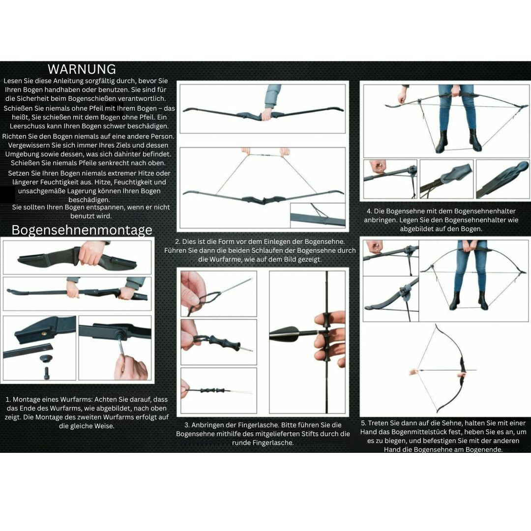 53" Takedown Recurve Bogen – 40 lbs