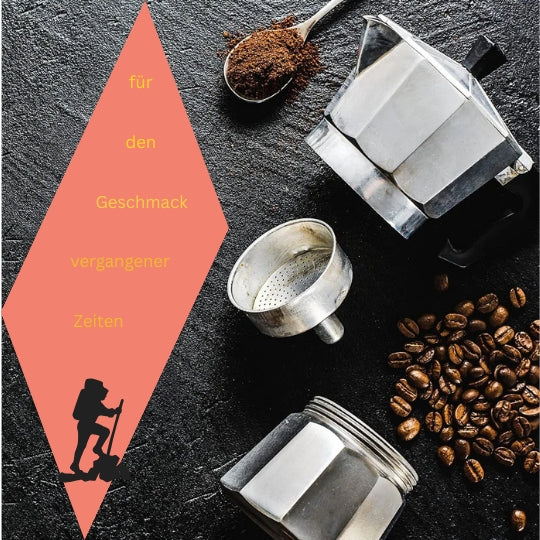 Mokka Kanne Aluminium – 0,6L Espresso Kocher, Italienischer Kaffeekocher für Camping & Zuhause