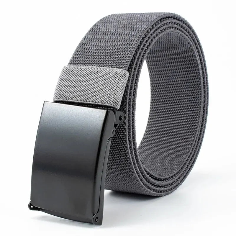 Elastischer Herren Gürtel – Robuster Nylon Gürtel mit Metallschnalle – Verstellbar für Alltag & Outdoor