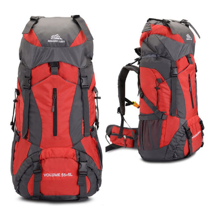 Outdoor Mountaineering Rucksack 55+5L für Damen und Herren aus robustem Oxford-Spinning Material.