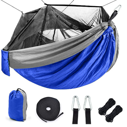 Outdoor Hängematte mit Moskitonetz – Leichte Camping Hängematte für 1–2 Personen, inkl. Aufhängeset
