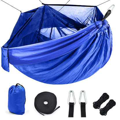 Outdoor Hängematte mit Moskitonetz – Leichte Camping Hängematte für 1–2 Personen, inkl. Aufhängeset