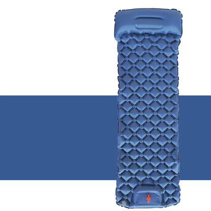 Ultraleichte Camping Isomatte mit integrierter Pumpe – Aufblasbare Schlafmatte mit Kissen für Outdoor & Reisen