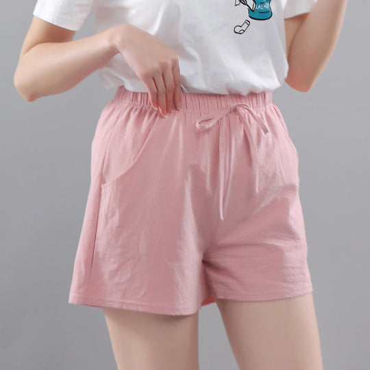 Damen Baumwoll Shorts High Waist – Locker geschnittene Sommer Shorts im Casual Style