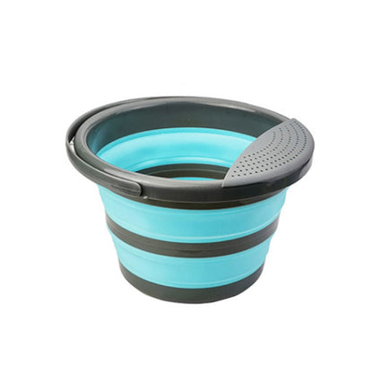 Faltbarer Silikon-Eimer – Multifunktionaler Outdoor Eimer 5L / 10L, platzsparend & robust für Camping & Haushalt