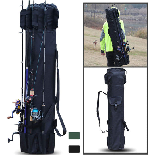 Angelruten-Tasche 123 cm – Robuste Multifunktions Angeltasche aus Oxford-Gewebe, wasserdicht & ideal für Outdoor