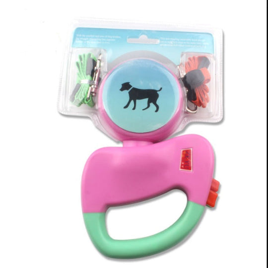 Doppel Rollleine für Hunde 3 m – Automatische Hundeleine für 2 Hunde, verhedderfrei & komfortabel