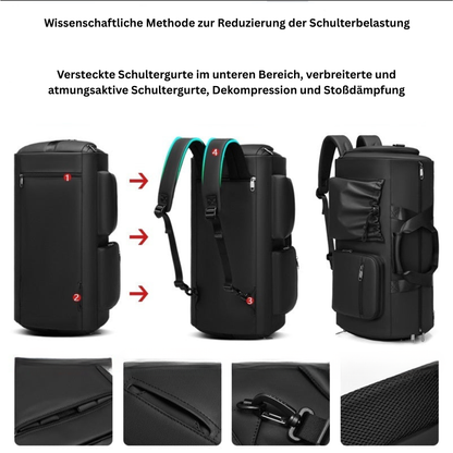 Reisetasche mit Rucksackfunktion – Wasserdicht & vielseitig