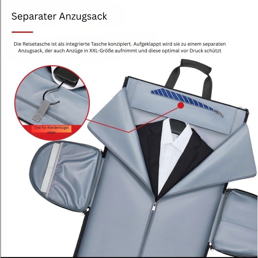 Reisetasche mit Rucksackfunktion – Wasserdicht & vielseitig