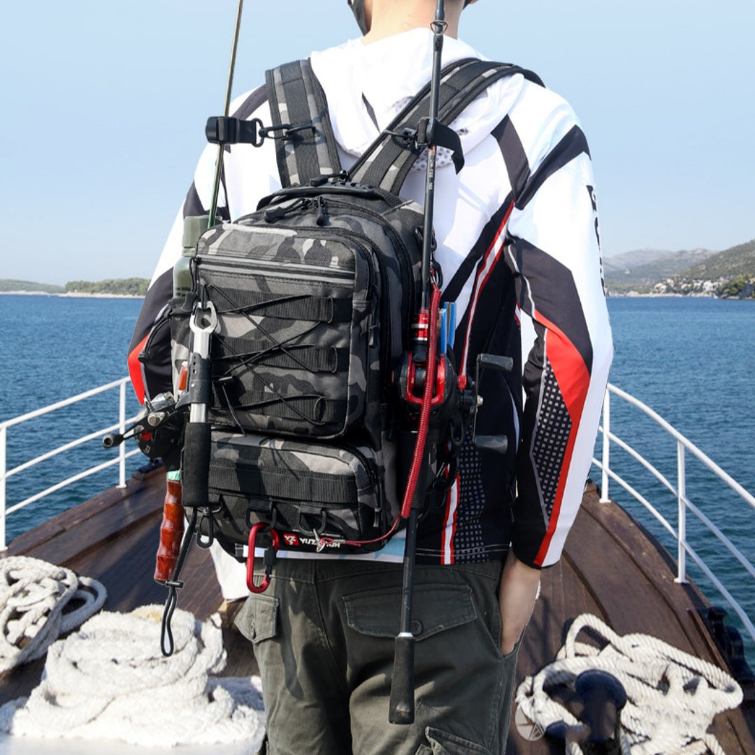 Wasserdichter Angel Rucksack – Multifunktional, robust & praktisch