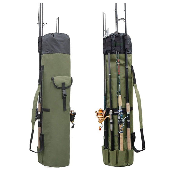 Angelruten-Tasche 123 cm – Robuste Multifunktions Angeltasche aus Oxford-Gewebe, wasserdicht & ideal für Outdoor