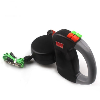 Doppel Rollleine für Hunde 3 m – Automatische Hundeleine für 2 Hunde, verhedderfrei & komfortabel