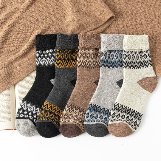 RetroStyle Thermosocken – Bunte Unisex-Punkte