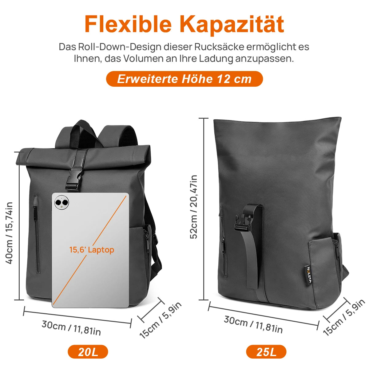 22L Rucksack – Leicht, Robust & Vielseitig – Perfekt für Alltag, Reisen & Outdoor