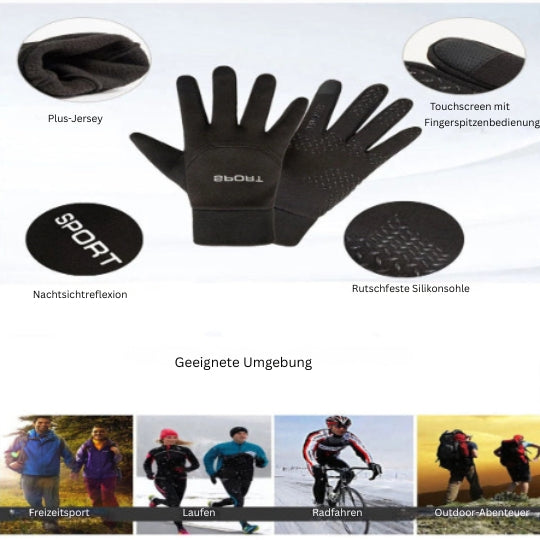 Warme Touchscreen-Handschuhe – Wind- und Kälteschutz für Outdoor & Sport
