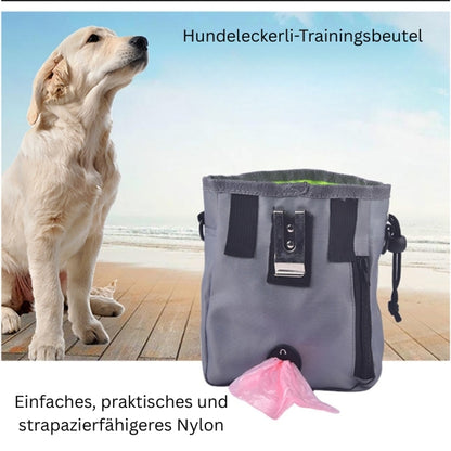 Hundeleckerli Tasche für Training – Praktische Snack Tasche mit Kordelzug, ideal für Spaziergänge & Hundetraining