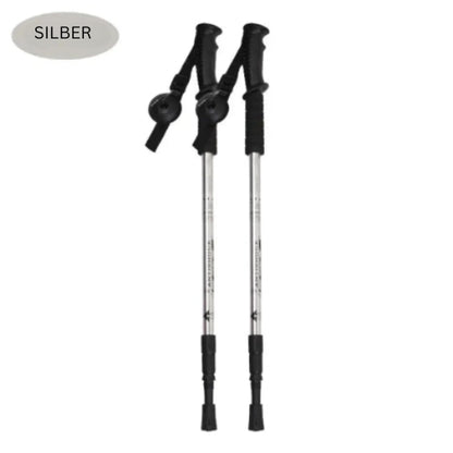 2er-Set Wanderstöcke – leicht, verstellbar & rutschfest (65–135 cm) – ideal für Wandern & Bergtouren