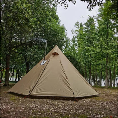 „BergHütte“ – Das höhenverstellbare Tipi Ofenzelt für Wintercamping und Outdoor-Abenteuer