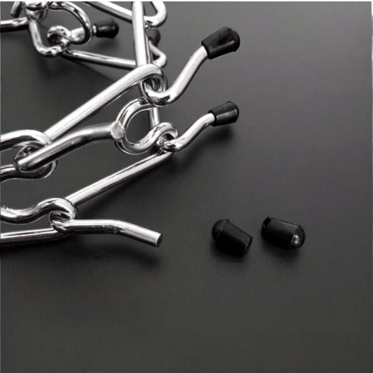 Trainingshalsband für Hunde mit Gummischutz – Verstellbares Metallhalsband