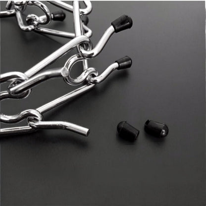 Trainingshalsband für Hunde mit Gummischutz – Verstellbares Metallhalsband