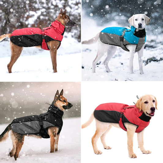 Wasserdichte & Warme Jacke für Große Hunde – Reflektierend, XL–6XL