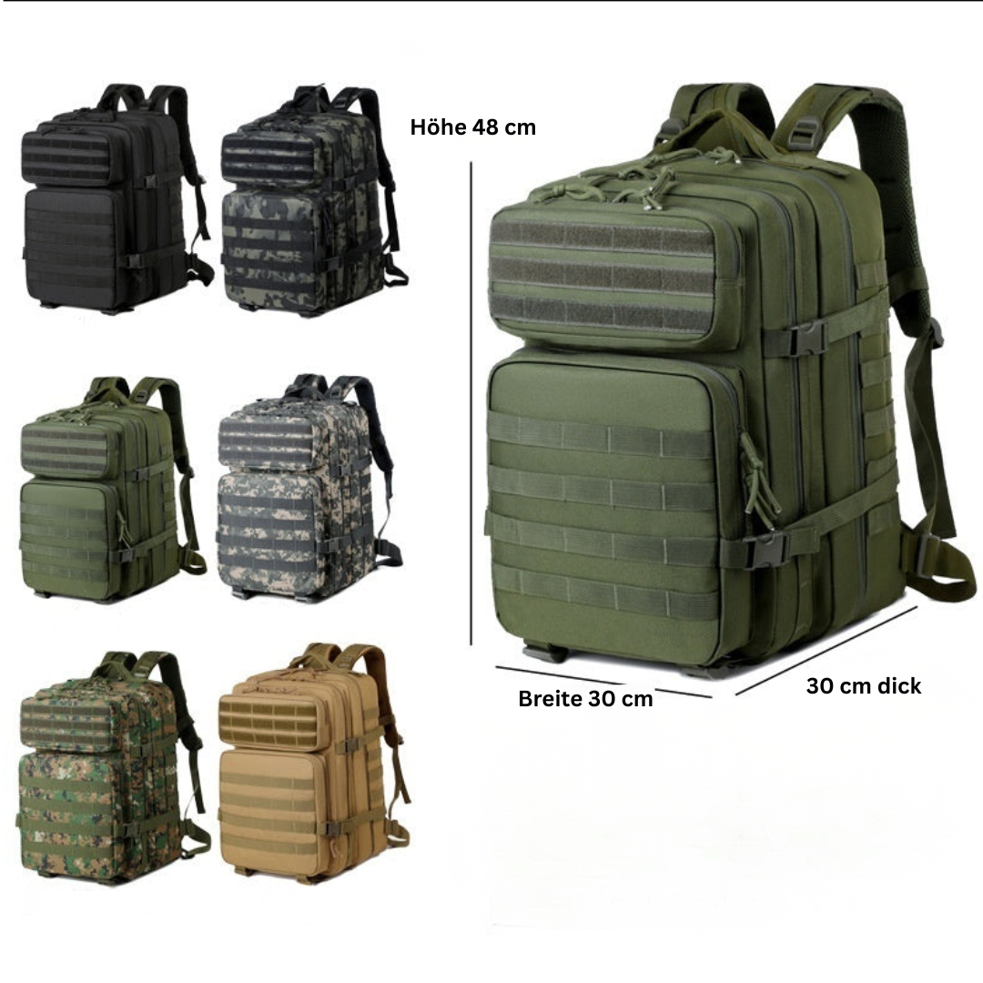 Taktischer Outdoor Rucksack 56–75L – Robust, vielseitig & camo
