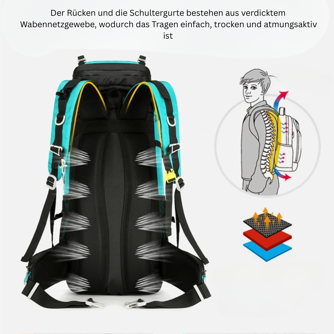 60L Outdoor Wandern & Reise Rucksack – leicht, robust und komfortabel