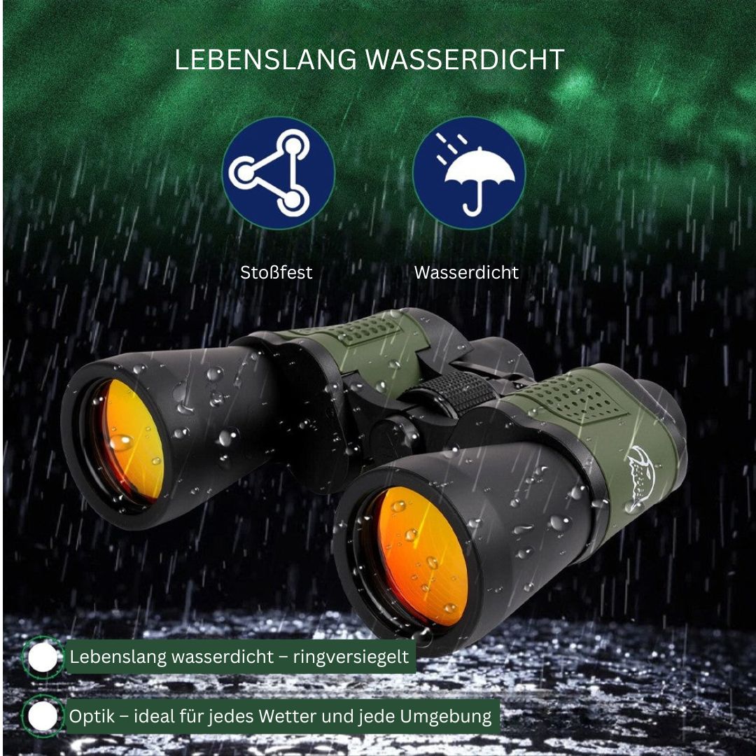 HD Fernglas für Tag und Nacht – wasserdicht mit Entfernungsskala