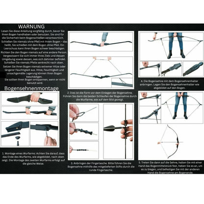 53" Takedown Recurve Bogen – 40 lbs