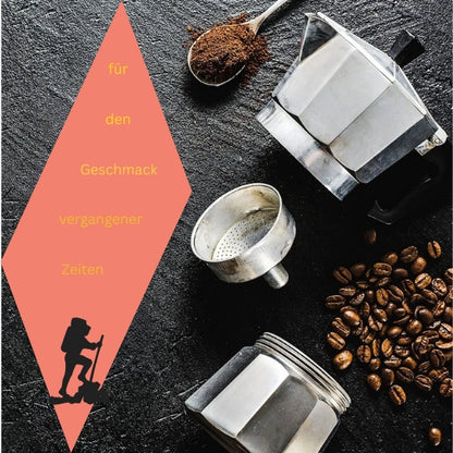 Mokka Kanne Aluminium – 0,6L Espresso Kocher, Italienischer Kaffeekocher für Camping & Zuhause