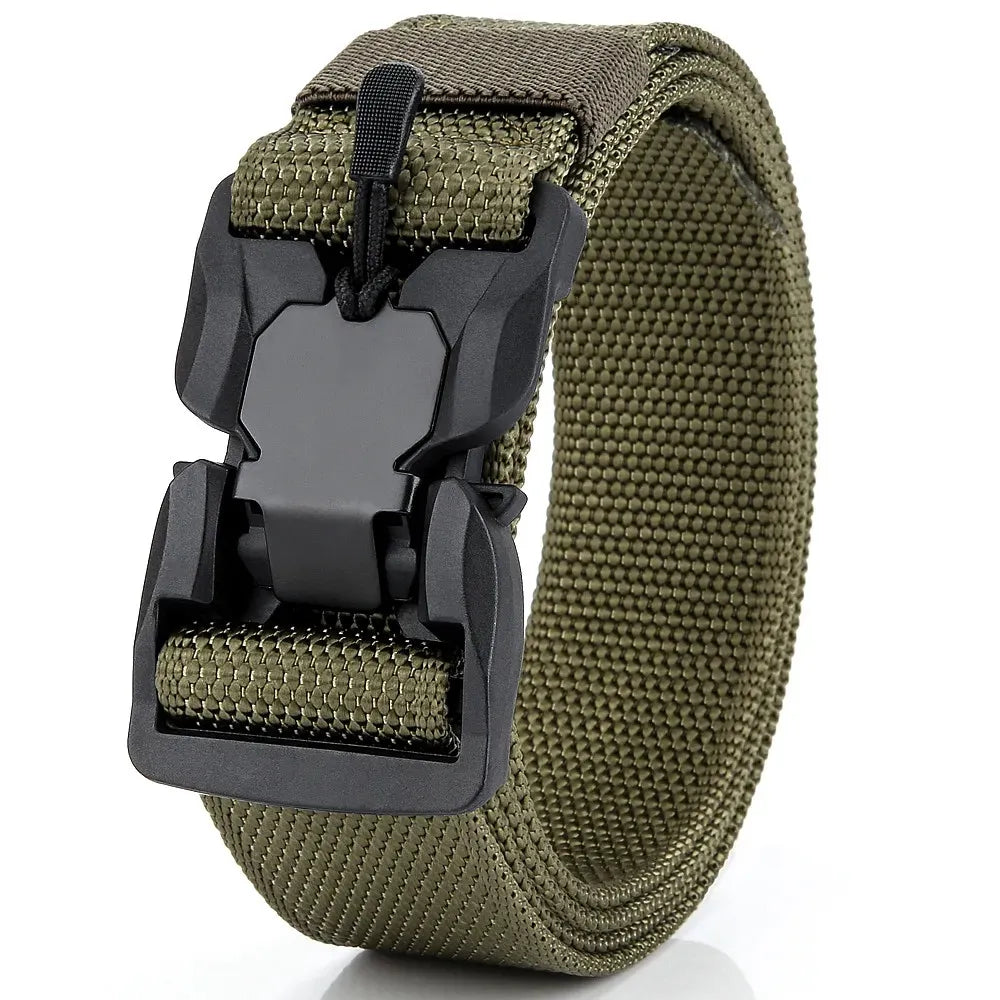 Taktischer Gürtel mit Magnet-Schnellverschluss – Elastisch, Robust & Unisex – Nylon Gürtel für Alltag & Outdoor