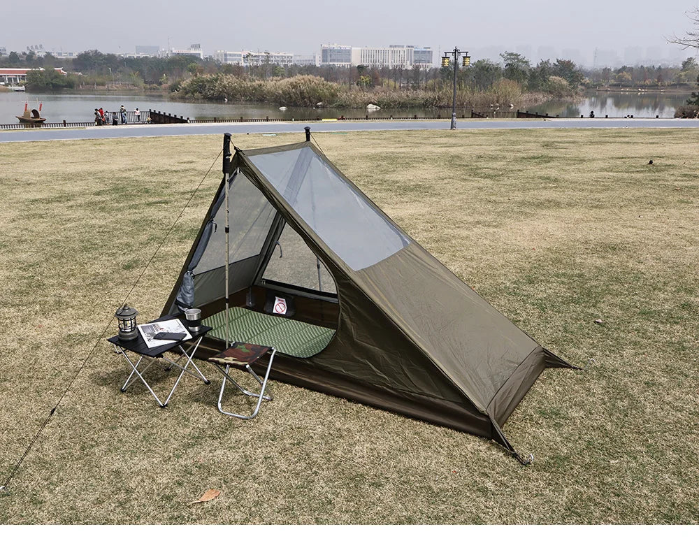 Ultraleichtes 1-Personen Mesh Zelt – Atmungsaktiv, Moskitosicher & Schnellaufbau – Kompaktes Trekkingzelt für Camping & Backpacking