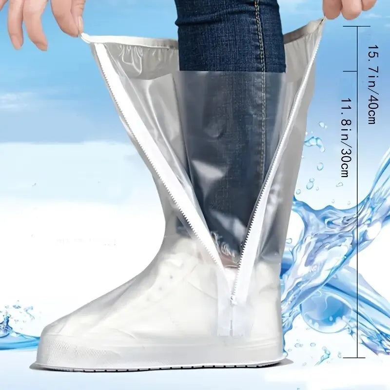 Wasserdichte Schuhüberzieher – Wiederverwendbar, rutschfest, Regenschutz für Schuhe & Stiefel