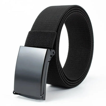 Elastischer Herren Gürtel – Robuster Nylon Gürtel mit Metallschnalle – Verstellbar für Alltag & Outdoor