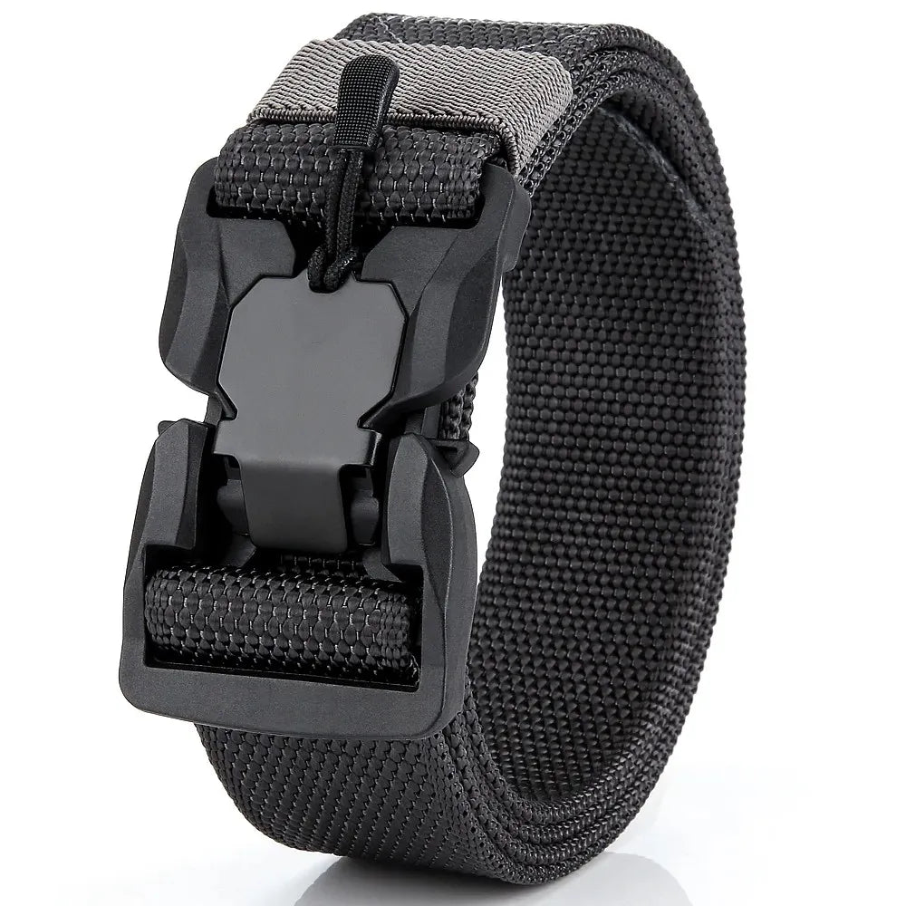 Taktischer Gürtel mit Magnet-Schnellverschluss – Elastisch, Robust & Unisex – Nylon Gürtel für Alltag & Outdoor