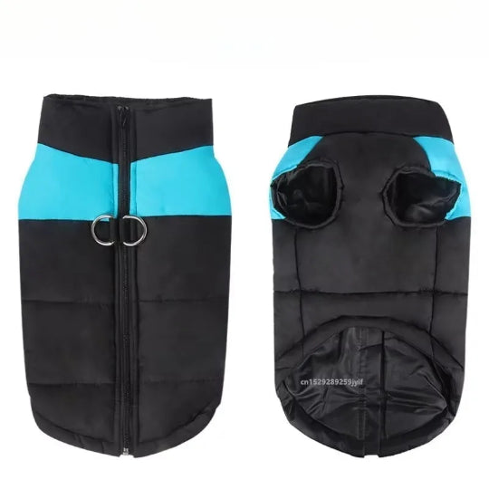 Wasserdichte & Warme Hunde-Winterjacke – Gepolsterte Zipper-Weste für Kleine bis Große Hunde