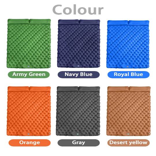 Doppelte Camping-Luftmatratze – extra breit, selbstaufblasend & ultraleicht