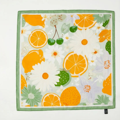 Elegantes 70×70 cm Seidenschal-Tuch – Multifunktionales Accessoire für Haare, Tasche & Hals