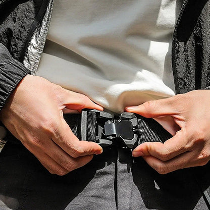 Taktischer Gürtel mit Magnet-Schnellverschluss – Elastisch, Robust & Unisex – Nylon Gürtel für Alltag & Outdoor
