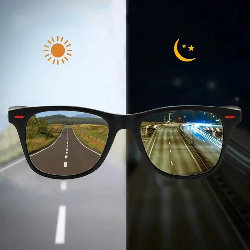 Polarisierte Sonnenbrille mit Nachtmodus – UV400 Schutz & Blendreduzierung – Sport- & Fahrerbrille für Tag und Nacht