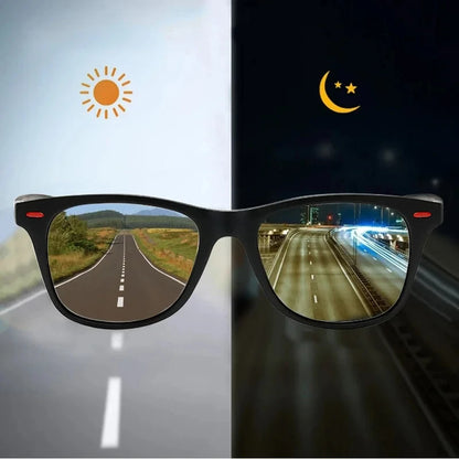 Polarisierte Sonnenbrille mit Nachtmodus – UV400 Schutz & Blendreduzierung – Sport- & Fahrerbrille für Tag und Nacht