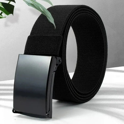 Elastischer Herren Gürtel – Robuster Nylon Gürtel mit Metallschnalle – Verstellbar für Alltag & Outdoor