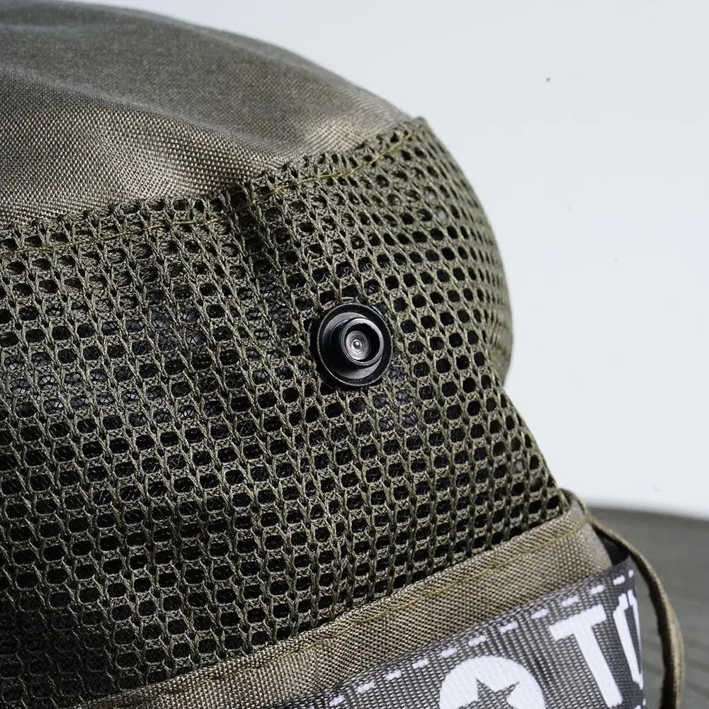 Großer Sonnenhut mit Mesh – UV-Schutz, atmungsaktiv, breite Krempe für Outdoor, Angeln & Strand