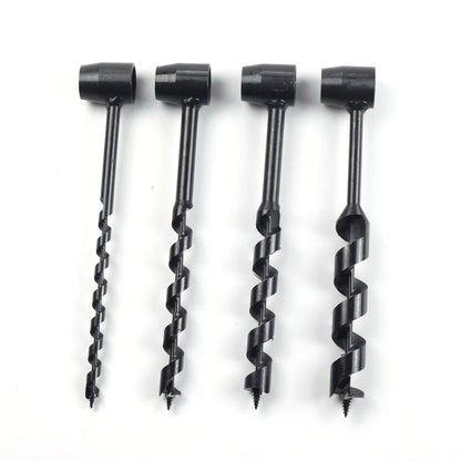 Bushcraft Handbohrer aus Carbonstahl – Robuster Survival Holzbohrer – Manuelle Auger Drill für Camping, Outdoor & Holzarbeiten