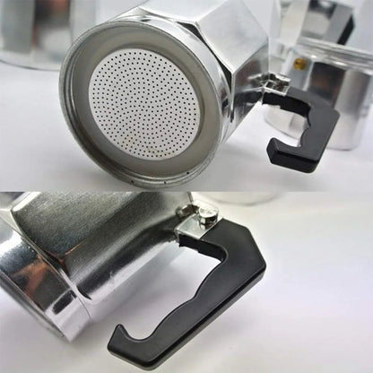Mokka Kanne Aluminium – 0,6L Espresso Kocher, Italienischer Kaffeekocher für Camping & Zuhause