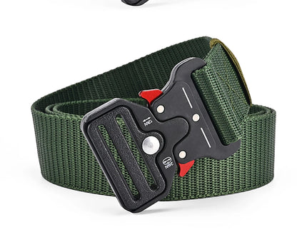 Taktischer Gürtel – Robust, Verstellbar & Unisex – Canvas Gürtel für Alltag, Jeans & Outdoor (1 oder 2 Stück)
