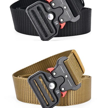 Taktischer Gürtel – Robust, Verstellbar & Unisex – Canvas Gürtel für Alltag, Jeans & Outdoor (1 oder 2 Stück)