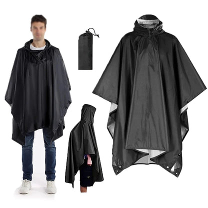 3-in-1 Regenponcho Outdoor – Wasserdicht, Multifunktional als Zelt, Plane & Regenschutz