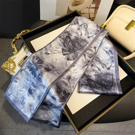 Elegantes Seidenschal-Band – Multifunktionales Accessoire für Haare, Handgelenk & Tasche
